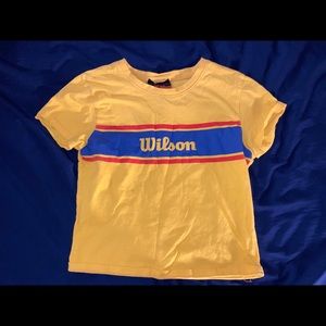 yellow wilson tee